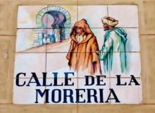 Cartel municipal "Calle de la Morería"